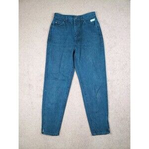 Vtg 80s Shawnee Women's Jeans High Waist Zip Ankle Green Stone Wash Size 11